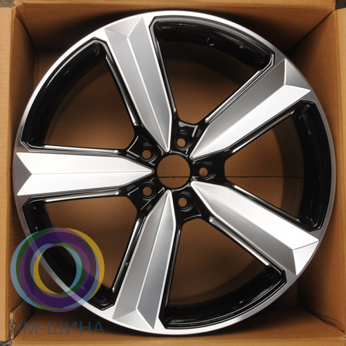 Anzoo FBX057-9 8.5x19/5x108 D73.1 ET35 Black Machined Face+Milling Spoke Face&Window