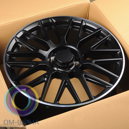 Anzoo AO9932D 8.5x19/5x112 D66.56 ET38 Matt Black Machined Lip (передняя ось)