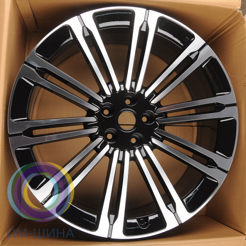 Anzoo H941D 9.5x21/5x120 D72.6 ET49 Black Machined Face