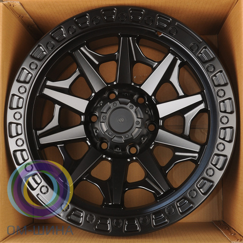 Anzoo JT127-8 9.0x18/6x135 D87.1 ET0 Matt Black