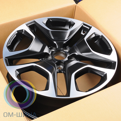 Anzoo AO9841D 7.5x19/5x114.3 D60.1 ET40 Matt Black Machined Face