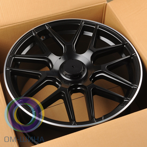 Anzoo AO9933D 9.5x19/5x112 D66.45 ET43 Matt Black Machined Lip (задняя ось)