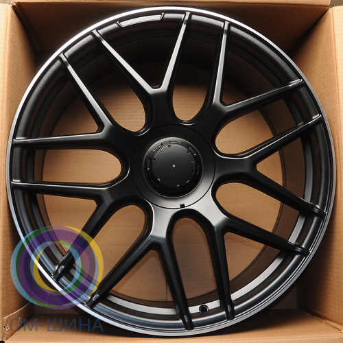 HMD 933 8.5x19/5x112 D66.45 ET38 Matt Black Machined Line (передняя ось)