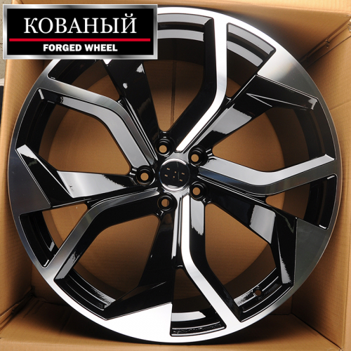 IWheel CR5521 10.0x22/5x112 D66.45 ET20 Black Machined Face 
