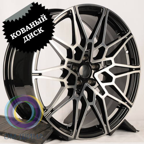 Anzoo ALC10445 9.5x20/5x112 D66.56 ET35 Glossy Black Surface+Transparent Gunmetal (задняя ось)