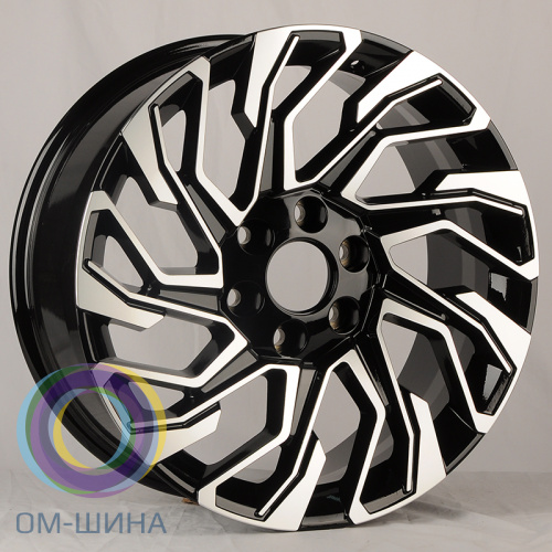 Anzoo AO9964D 8.5x20/6x139.7 D106.1 ET25 Black Machine Face