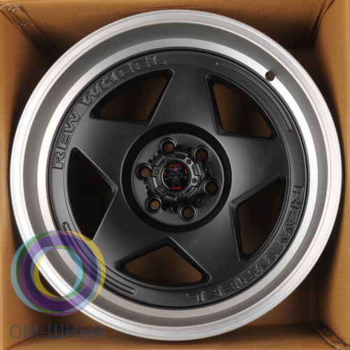 Anzoo JT274-8 9.0x18/6x114.3 D66.1 ET0 Matt Black+Machine Lip
