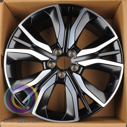 Anzoo 16066 8.0x20/5x114.3 D66.4 ET45 Black Machine Face