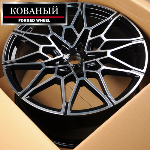 Anzoo ALC1842 9.0x21/5x112 D66.56 ET25 Glossy Black Surface+Transparent Gunmetal (передняя ось)