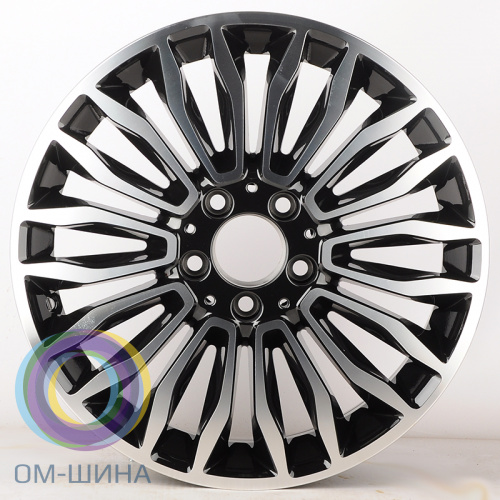 Anzoo H643D 7.0x17/5x112 D66.6 ET48 Black Machine Face (в круг)