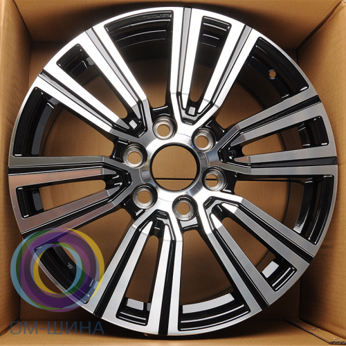Anzoo AO9894D 8.0x20/6x139.7 D95.1 ET60 Black Machine Face