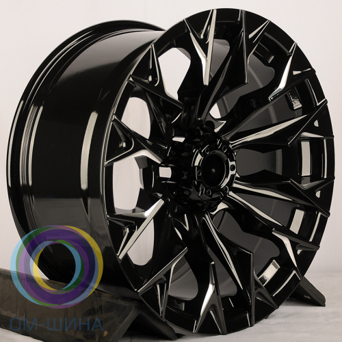 Anzoo JT227-7 9.0x17/6x139.7 D110.1 ET0 Black Milling