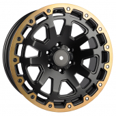 Диски F8351 Zumbo Wheels F8351 9.0x20/6x139.7 D106.1 ET30 Matt Black with Lip Polish with Bronze Tinit