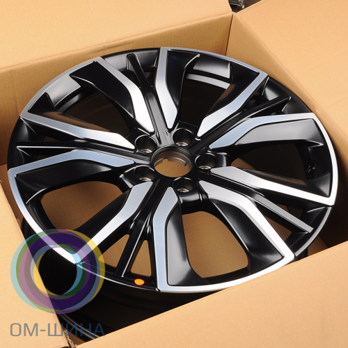 Anzoo 16066 8.0x20/5x114.3 D66.4 ET45 Black Machine Face