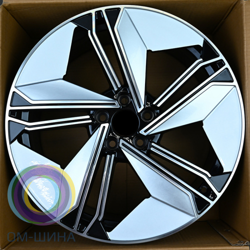 IWheel FBX334-9 8.5x19/5x112 D66.6 ET35 Black+Silver+Machine Face