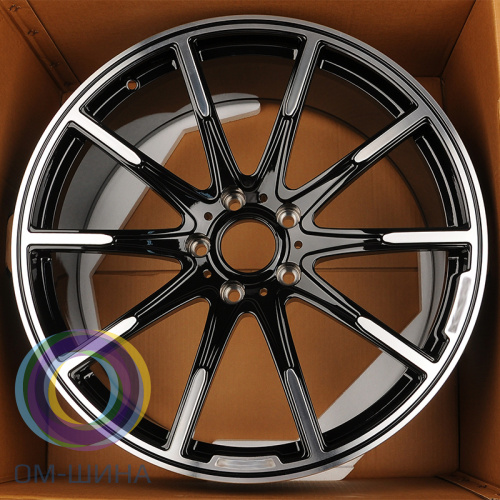 Anzoo ALC485 9.5x20/5x112 D66.5 ET43 Glossy Black MachineFace (задняя ось)