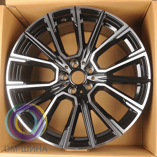 Anzoo H3074F 9.5x19/5x112 D66.5 ET35 Black Machined Face (задняя ось)