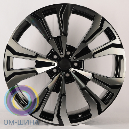 HMD 4337 10.5x21/5x112 D66.6 ET43 Black Machine Face (задняя ось)