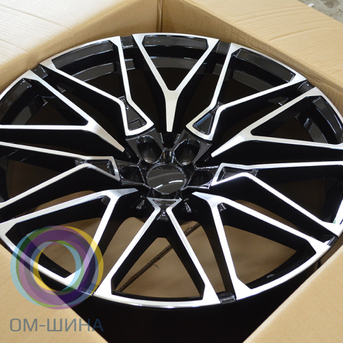 Ivision Wheel NW5063 10.0x22/5x112 D66.6 ET35 Black Face Machined (передняя ось)