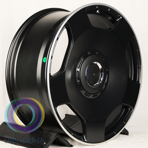HMD 3305 10.0x22/5x130 D84.1 ET35 Matt Black Machine Lip (в круг)