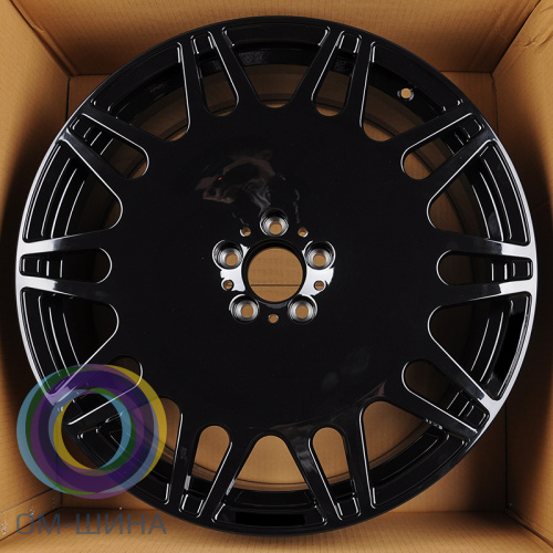 Anzoo ALA1355 9.5x22/5x112 D66.5 ET45 Glossy Black (передняя ось)