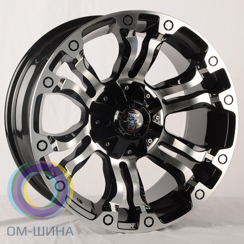 Anzoo JT133-8 9.0x18/6x139.7 D110.1 ET0 Black Machined Face