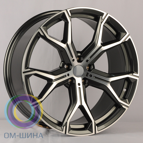 Anzoo H959D 9.5x21/5x112 D66.6 ET37 Gunmetal Machine Face (передняя ось)