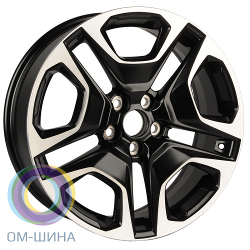 Anzoo AO9841D 7.5x19/5x114.3 D60.1 ET40 Matt Black Machined Face