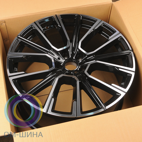 Anzoo H3074F 9.5x19/5x112 D66.5 ET35 Black Machined Face (задняя ось)
