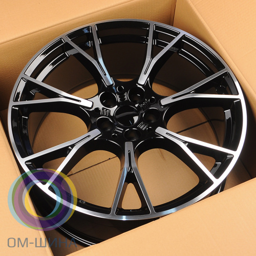 HMD 4088 8.5x20/5x112 D66.6 ET25 Black Machine Face (передняя ось)