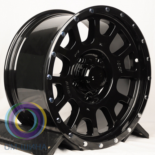 Anzoo JT034-8 9.0x18/5x150 D110.1 ET18 Black+Rivets