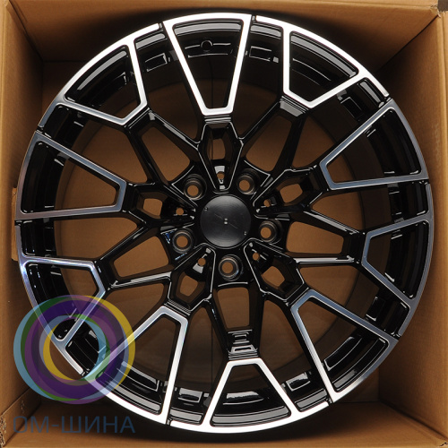 Anzoo FBX251-20 8.5x20/5x112 D66.56 ET26 Black Machine Face (передняя ось)