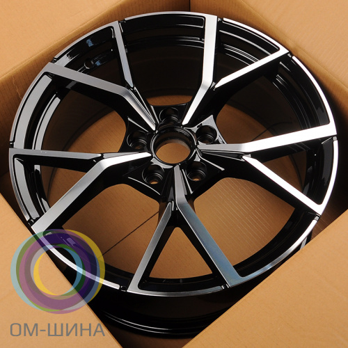 Anzoo FBX256-8 8x18/5x112 D57.1 ET45 Black MachineFace