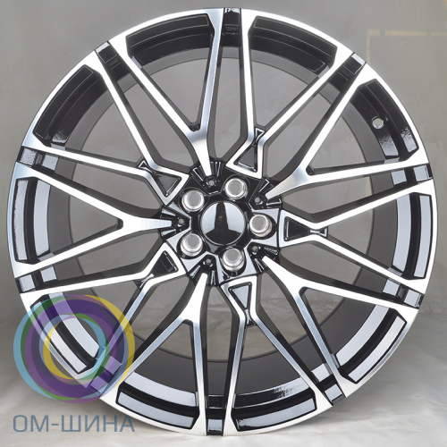 Ivision Wheel NW5063 11.0x22/5x112 D66.6 ET40 Black Face Machined (задняя ось)