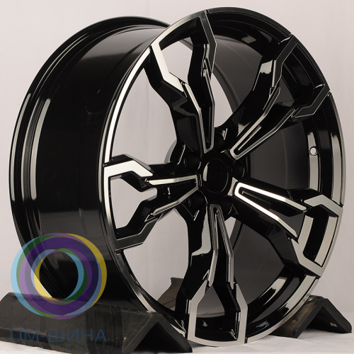 HMD 4296 9.5x20/5x112 D66.6 ET43 Black Machine Face (задняя ось)