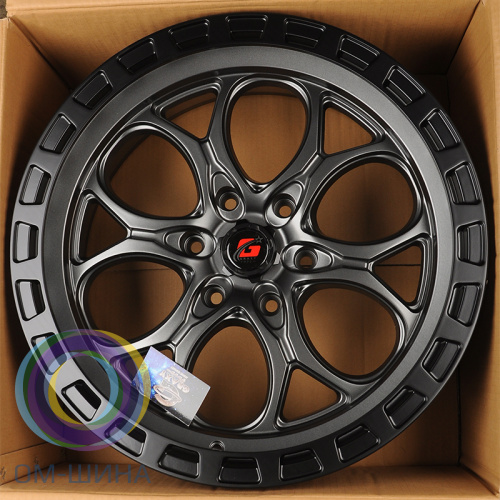 Anzoo GRAXY Z-03 9.0x20/6x139.7 D106.1 ET12 Matt Dark Gunmetal+Matt Black Lip