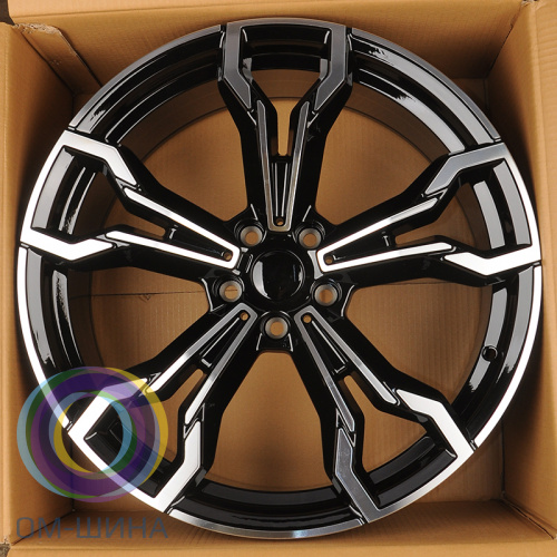 HMD 4296 9.5x20/5x112 D66.6 ET43 Black Machine Face (задняя ось)