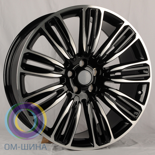 Anzoo HP716D 9.5x22/5x120 D72.6 ET45 Black Machine Face