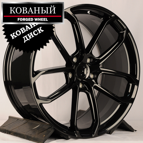 RGW Wheels RGW347 10.0x22/5x130 D71.56 ET48 Gloss Black (передняя ось)