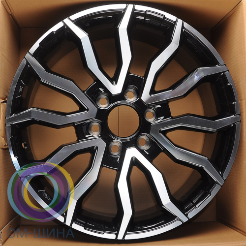 Anzoo AO9966D 8.5x20/6x139.7 D106.1 ET25 Black Machine