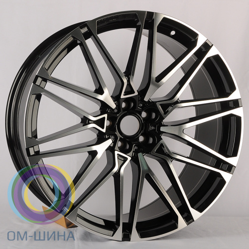 Anzoo H996D 10.5x22/5x112 D66.56 ET43 Black Machined Face (задняя ось)