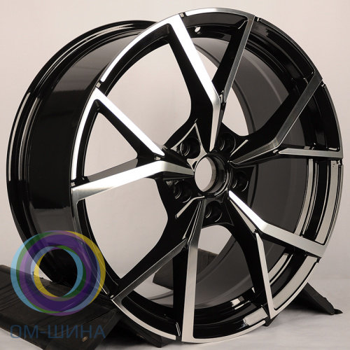Anzoo FBX256-8 8x18/5x112 D57.1 ET45 Black MachineFace