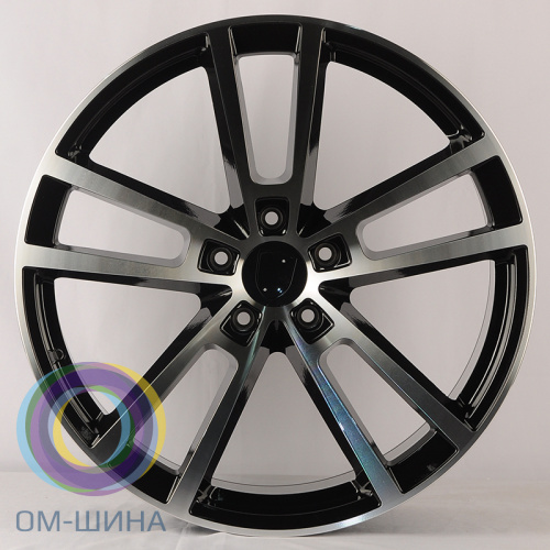 Anzoo H3081F 10.0x22/5x130 D71.6 ET48 Black Machine Face (передняя ось)