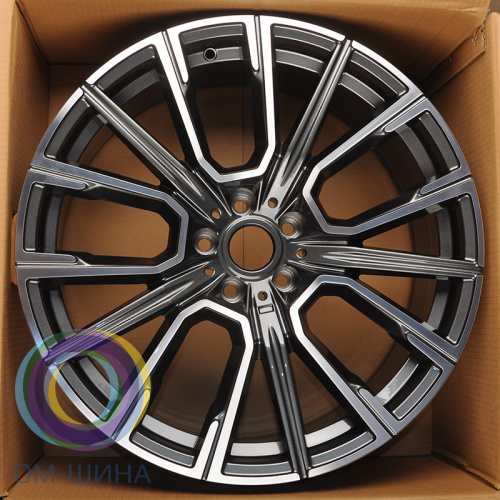 Anzoo H3168F 9.5x20/5x112 D66.5 ET35 Gunmetal Machine Face (задняя ось)