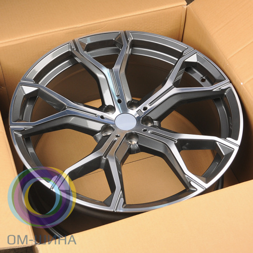 Anzoo H959D 9.5x21/5x112 D66.6 ET37 Gunmetal Machine Face (передняя ось)