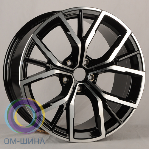 Anzoo H3010D 8.0x19/5x112 D66.6 ET30 Black Machined Face (передняя ось)