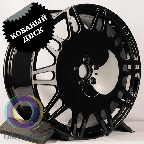 Anzoo ALA1355 9.5x22/5x112 D66.5 ET45 Glossy Black (передняя ось)