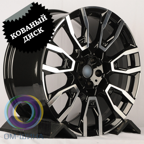 Anzoo AF556 10.5x21/5x112 D66.56 ET40 Glossy Black Machine Face (задняя ось)