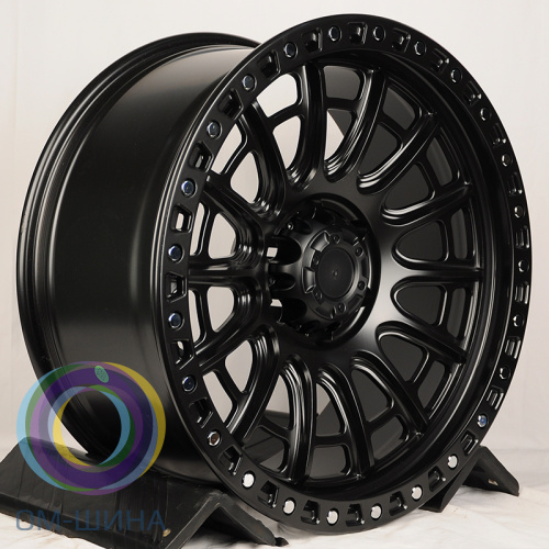 IWheel FBX134-7 9.0x17/5x139.7 D110.1 ET-12 MB+Silver Rivets