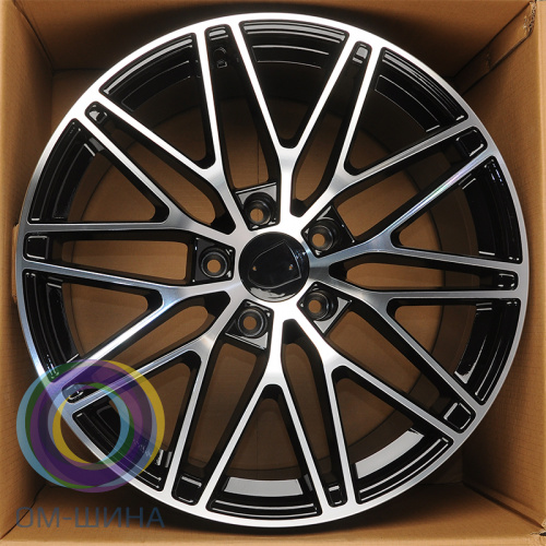 Anzoo H3082F 11.5x21/5x130 D71.6 ET58 Black Machined Face (задняя ось)